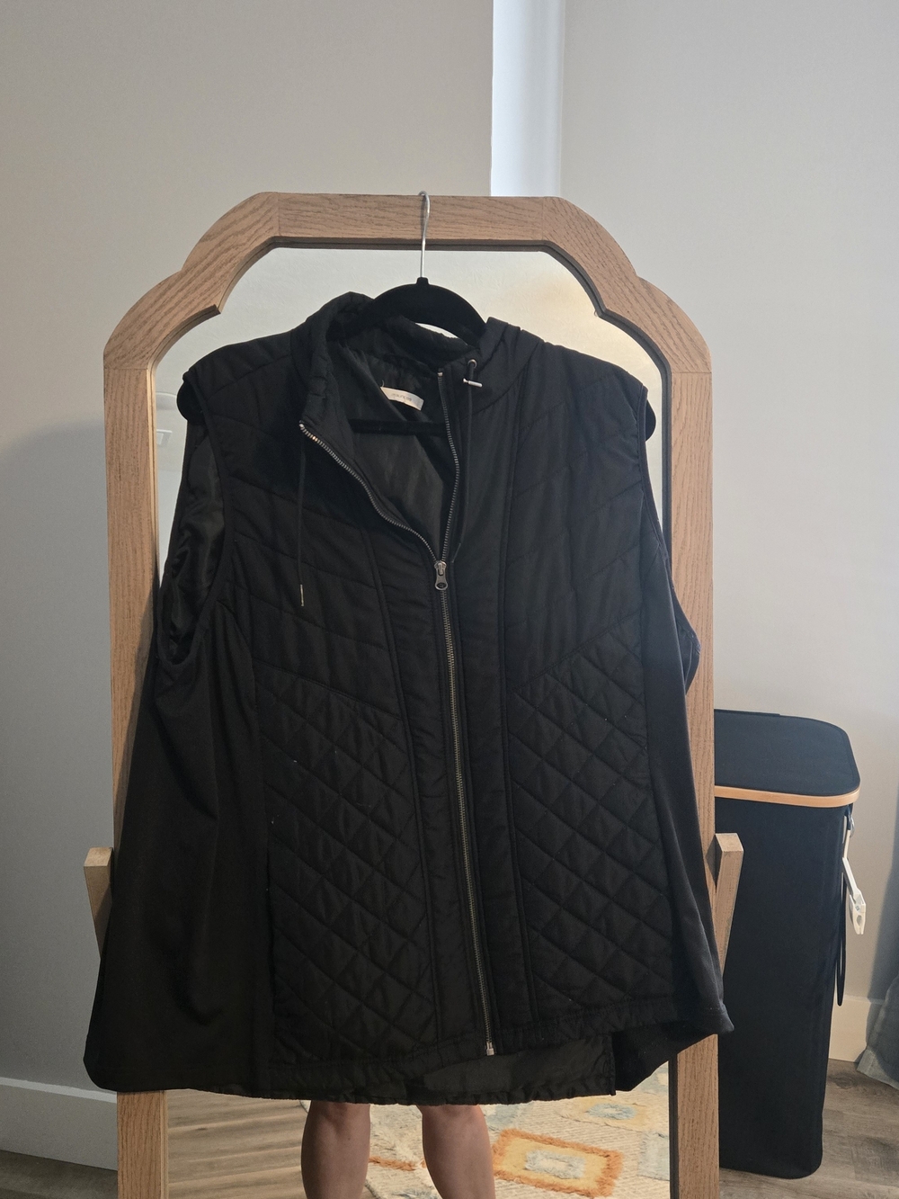 Maurices Black Quilted Vest